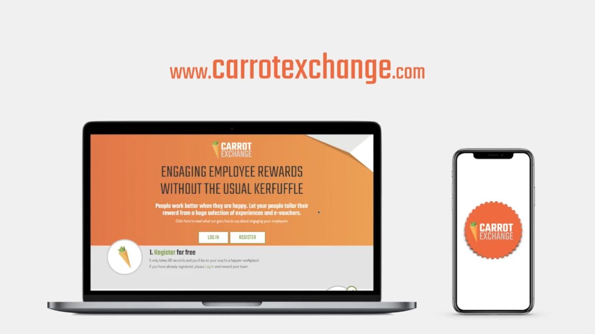 Carrot Exchange launch showreel frame