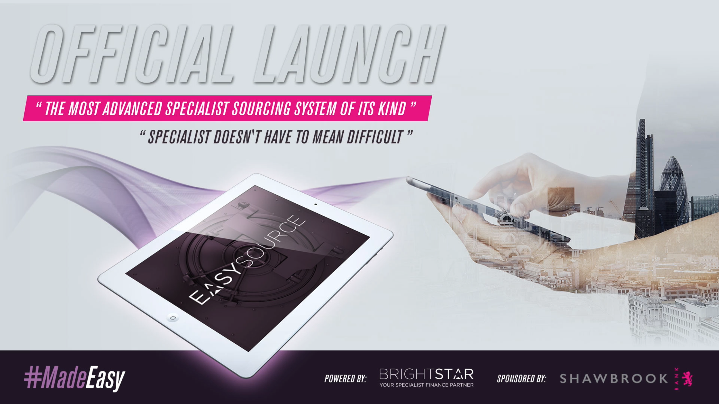 EasySource official launch announcement artwork