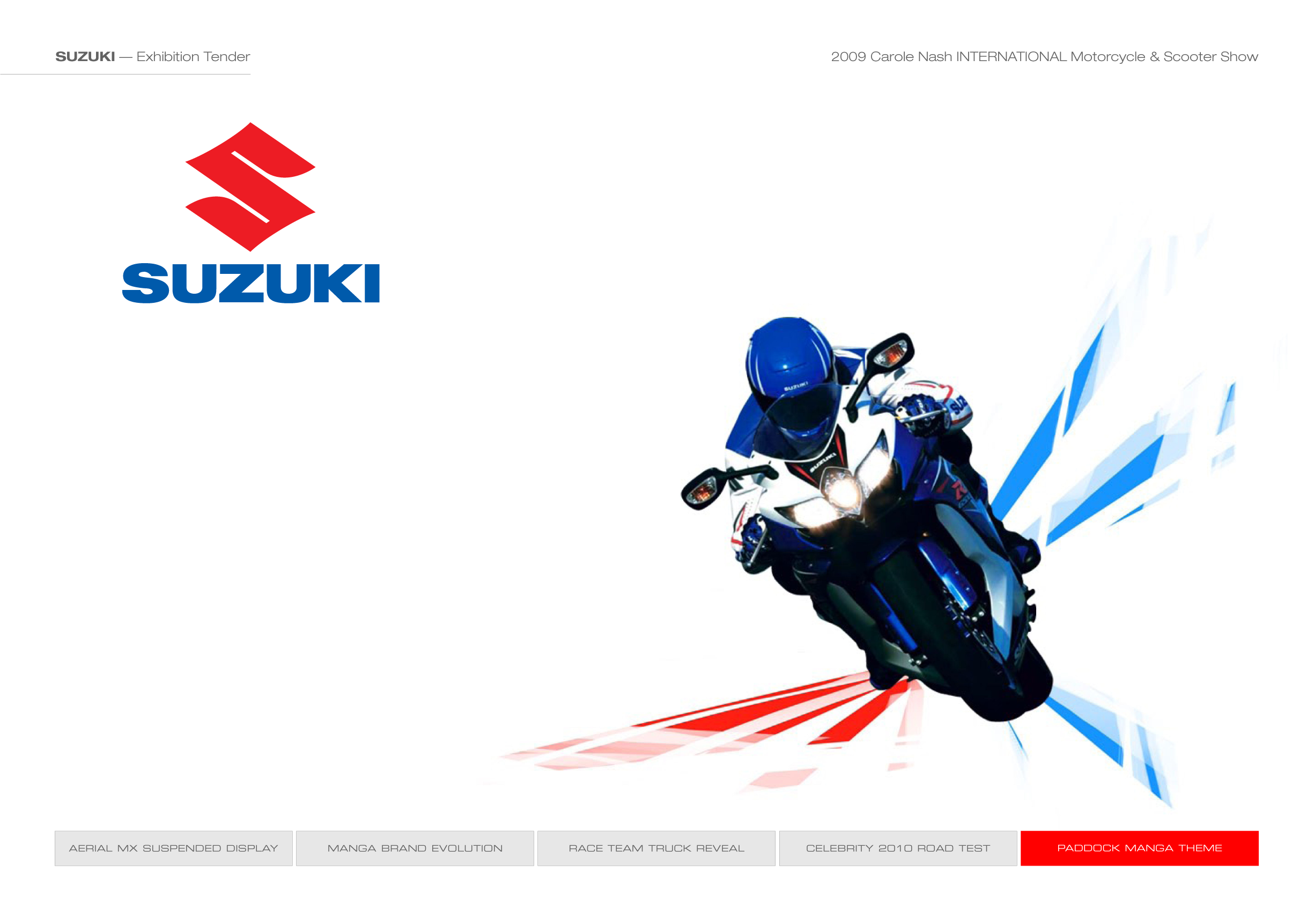 SUZUKI exhibition tender deck section navigation
